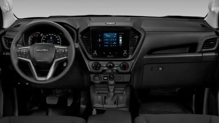 Tableau de bord et système DMS de l'Isuzu D-MAX